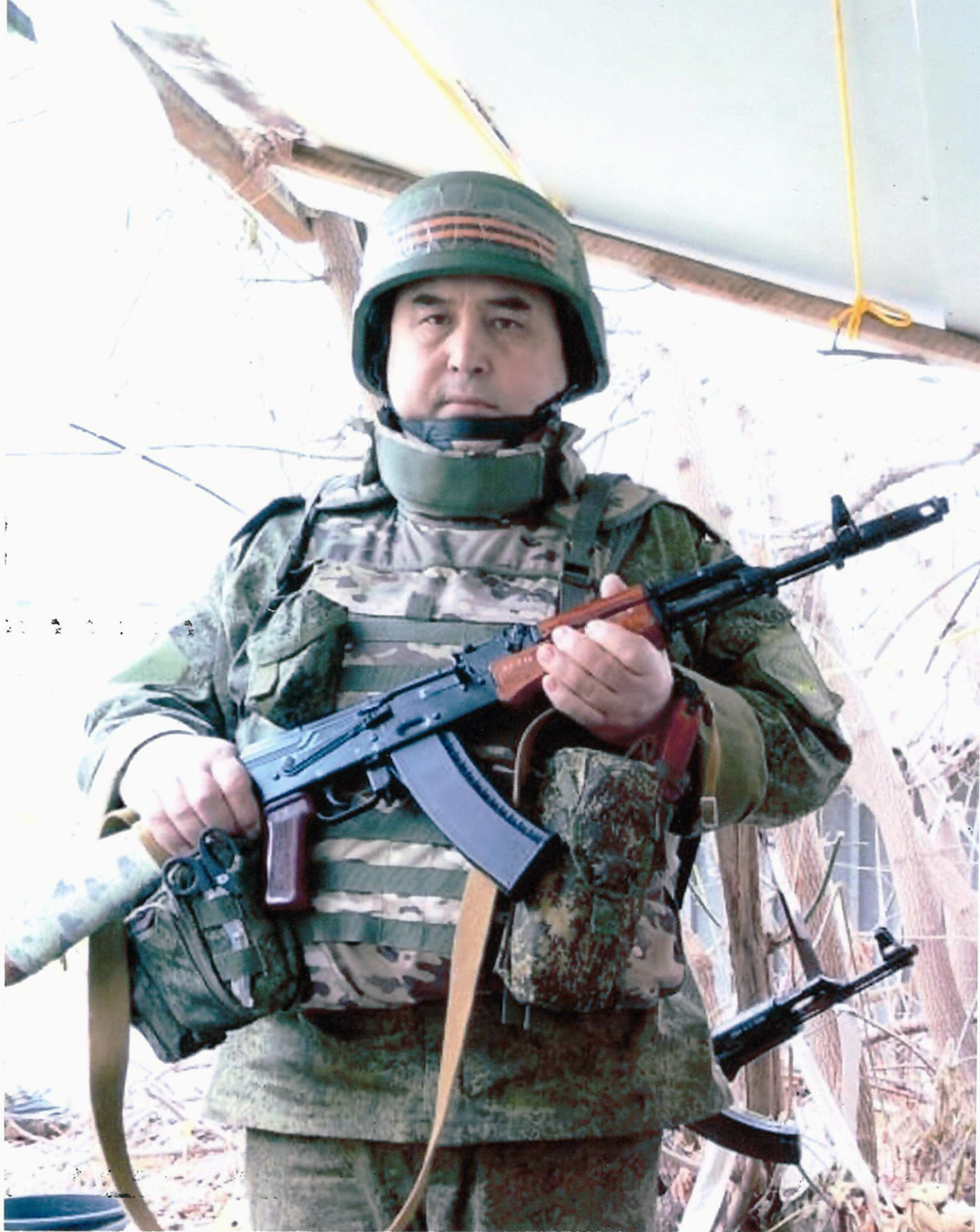 Участник специальной военной операции, сержант Хасан Утяшев (позывной Куба), полк «Башкортостан» . ЛНР, 2023 год.