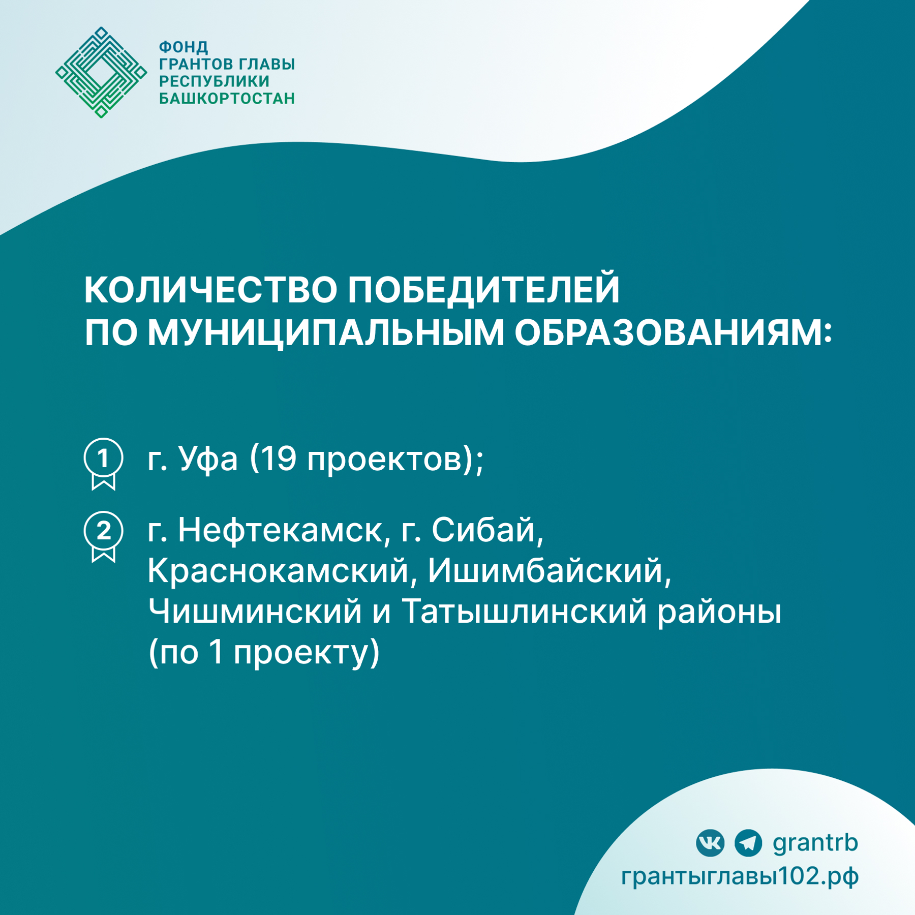 Объявлены итоги первого конкурса грантов Главы Башкортостана
